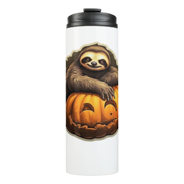 Sloth themed halloween Classic T-Shirt Thermosbecher (Vorderseite)