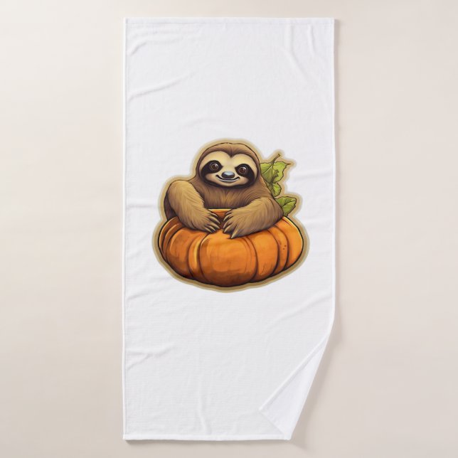 Sloth themed halloween Oversized T-Shirt_1 Badehandtuch (Badehandtuch)