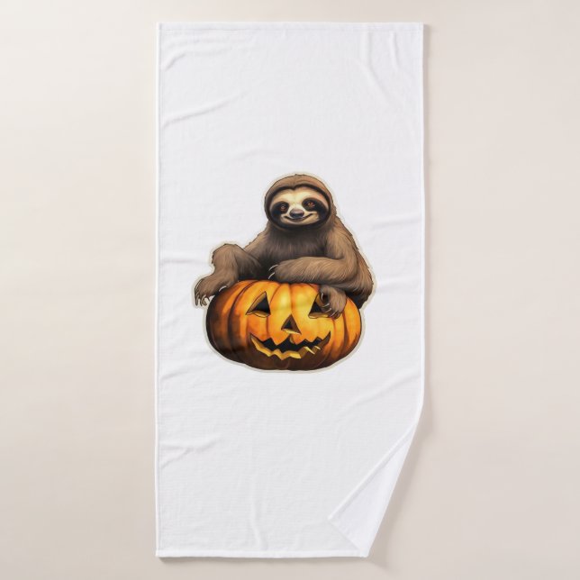Sloth themed halloween Oversized T-Shirt Badehandtuch (Badehandtuch)