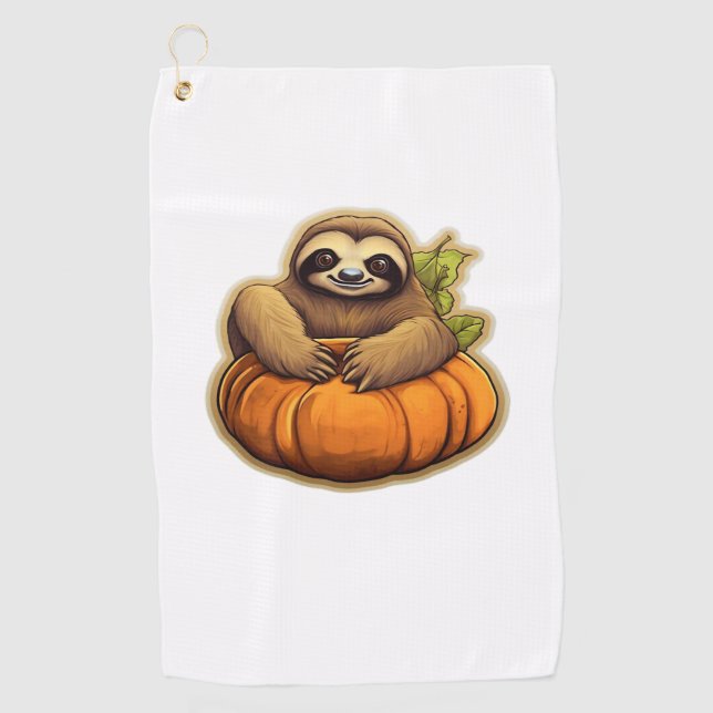 Sloth-Themenhalloween Oversized T - Shirt_1 Golfhandtuch (Vorderseite)
