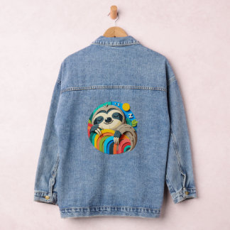 Sloth Tired Tomorrow Denim Jacket Jeansjacke