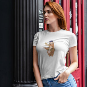 Sloth Traffic Polizist T-Shirt