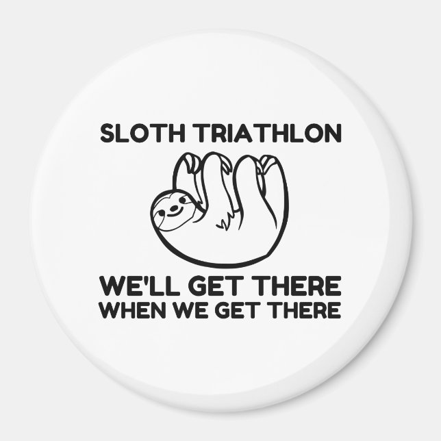 SLOTH TRIATHLON MAGNET (Vorne)