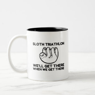 SLOTH TRIATHLON ZWEIFARBIGE TASSE