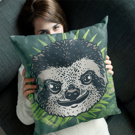 Sloth Tropical Amazon Kissen