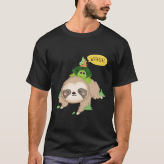 Sloth Turtle Snail Funny Slow Lazy Animal Lover Gi T-Shirt