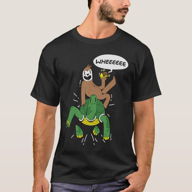Sloth Turtle Snail T-Shirt (Vorderseite)