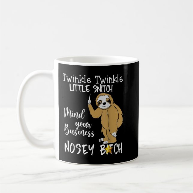 Sloth Twinkle Twinkle Little Snitch Kaffeetasse (Links)