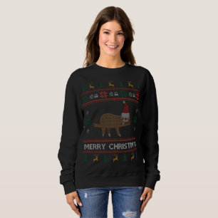 Sloth Ugly Christmas Sweater Slow Sloth Santa Sweatshirt