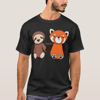 Sloth und Red Panda Friends T-Shirt