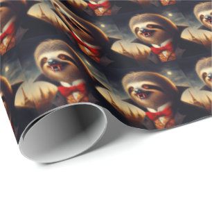 Sloth Vampire Geschenkpapier