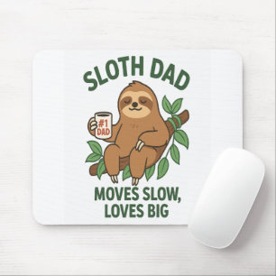 Sloth Vater - Bewegt sich langsam, Lieben groß Mousepad
