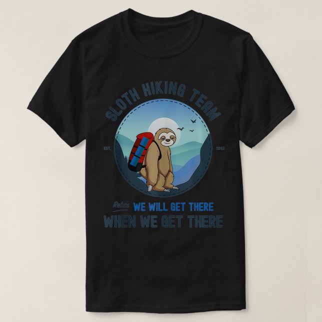 Sloth Wanderpiste Wanderteam 2 T-Shirt (Design vorne)