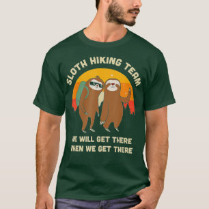 Sloth Wanderteam - Funny Vintages Geschenk T-Shirt