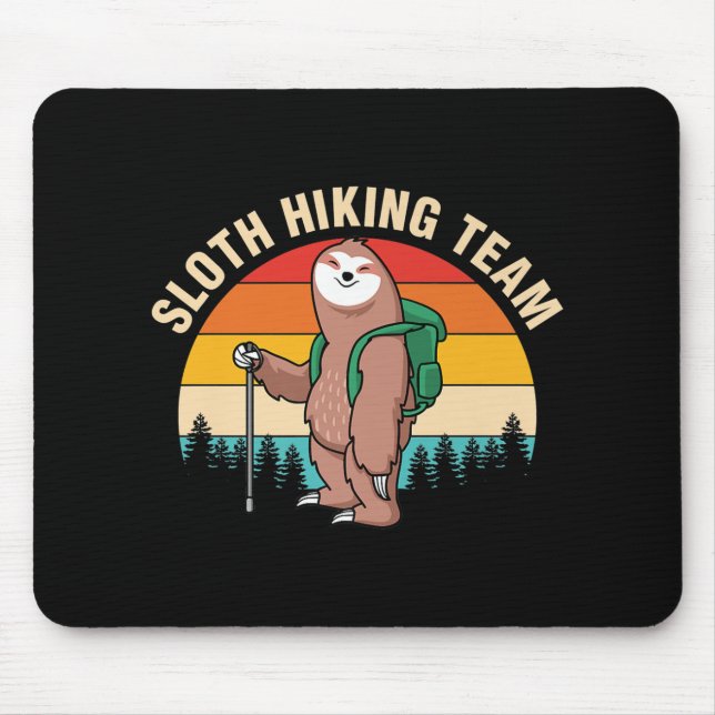 Sloth Wanderteam Sloth Adventure Wandern Mousepad (Vorne)