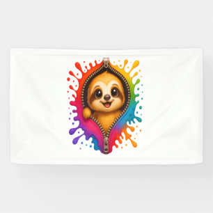 Sloth Wear Sonnenbrille Hawaiian Vintag Banner