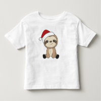 Sloth Weihnachtsschnee Wintertiere Schlampen Klein