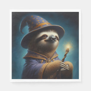 Sloth Wizard Serviette