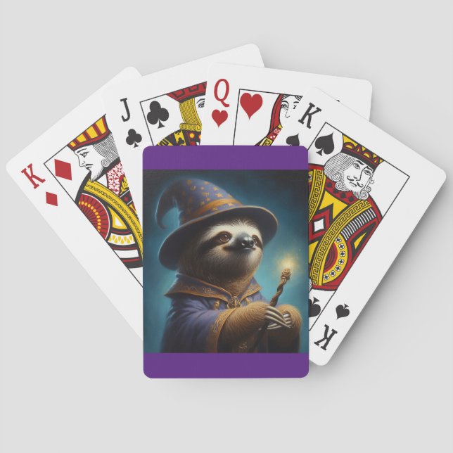 Sloth Wizard Spielkarten (Rückseite)