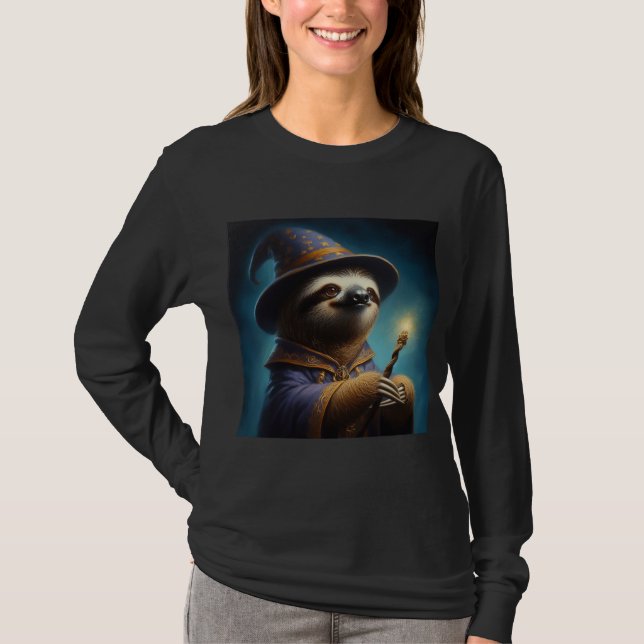 Sloth Wizard T-Shirt (Vorderseite)