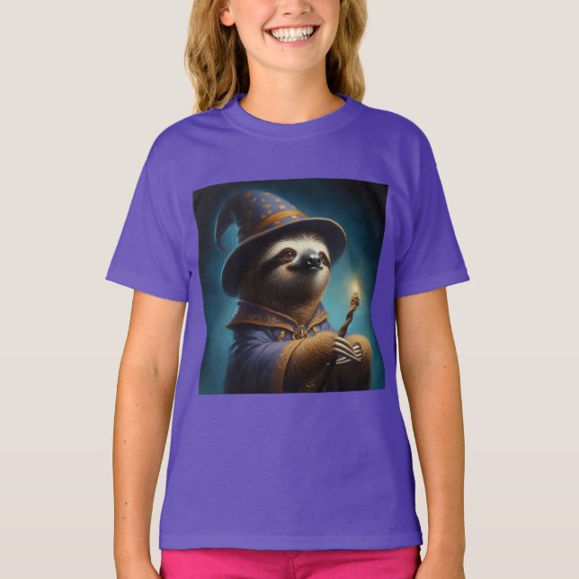 Sloth Wizard T-Shirt (Vorderseite)