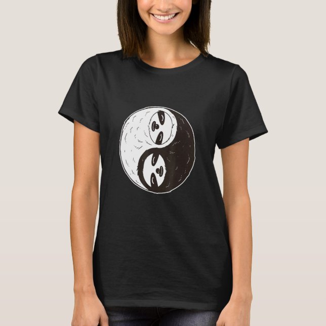 Sloth Yin Yang T-Shirt (Vorderseite)