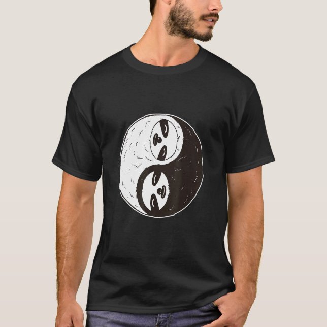 Sloth Yin Yang T-Shirt (Vorderseite)