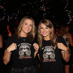 Sloth Yoga Goals T - Shirt - Mehr Yoga, weniger Dr