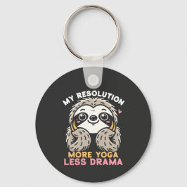 Sloth Yoga Schlüsselanhänger - Mehr Yoga Weniger D