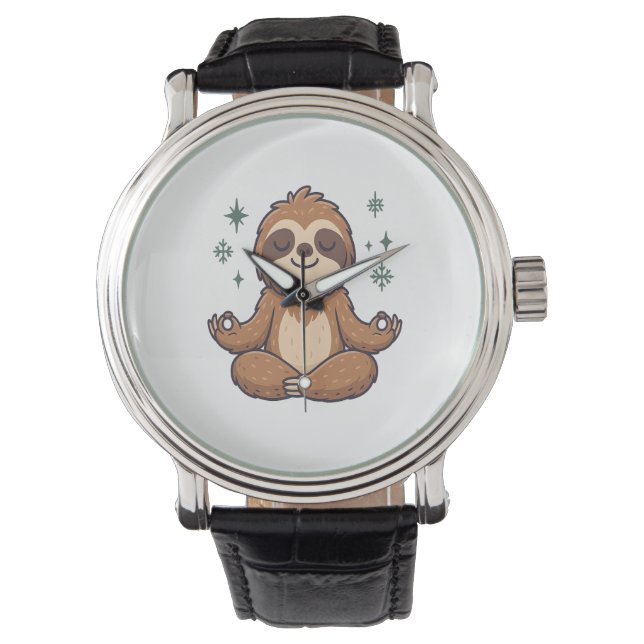 Sloth Yoga Sloth Armbanduhr (Vorderseite)