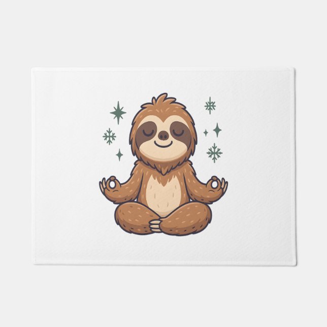 Sloth Yoga Sloth Fußmatte (Vorderseite)