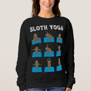 Sloth Yoga Workout Meditation Stretch Pilates Yoga Sweatshirt
