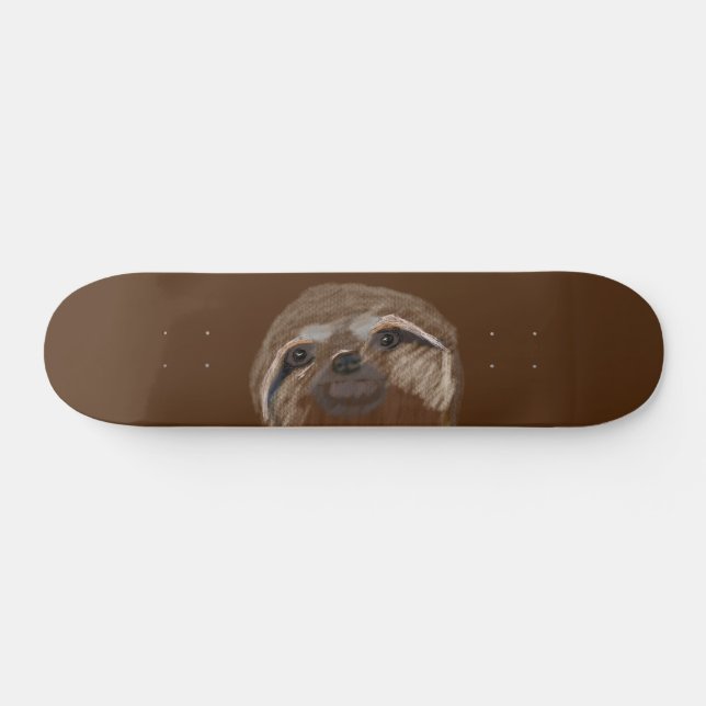 Sloth Zeichnend Skateboard (Horizontal)