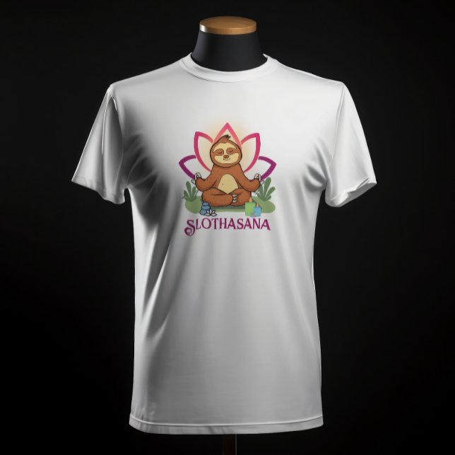 "Slothasana" Sloth macht Yoga-Meditation T-Shirt (Von Creator hochgeladen)