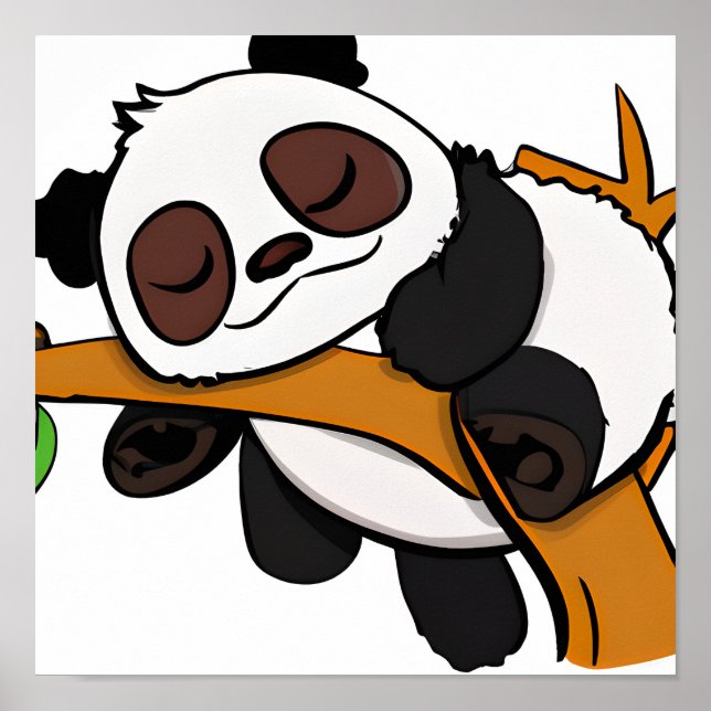 Slothful Panda Poster (Vorne)