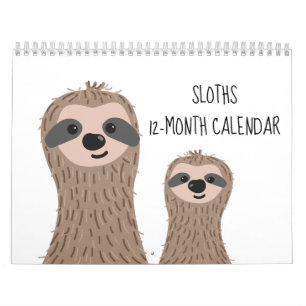 Sloths 12-monatige Kalender Sloth Fotografien