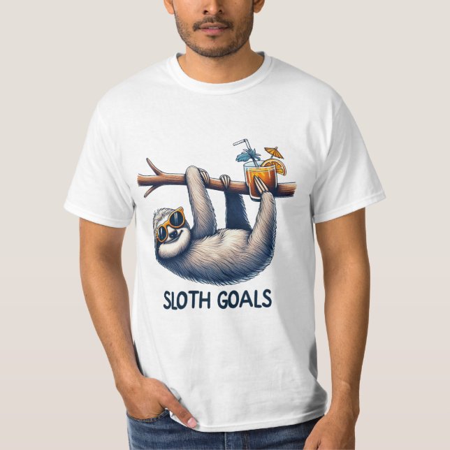 Sloths Goals T - Shirt (Vorderseite)