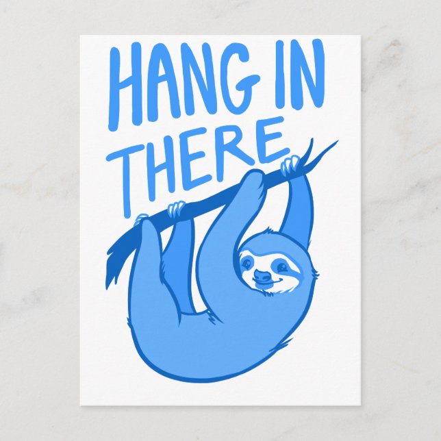 Sloths hang sich da rein postkarte (Vorderseite)