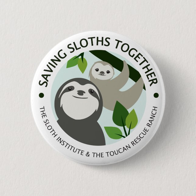 Sloths rettend, programmieren Sie zusammen | Button (Vorderseite)