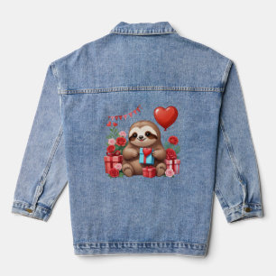 Sloths Valentinüberraschung Jeansjacke