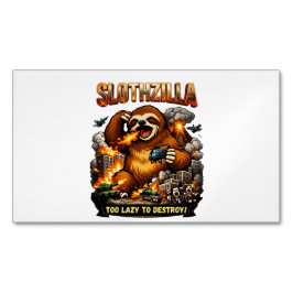 Slothzilla Too Lazy to Destroy,Funny Kaiju Monster Magnetische Visitenkarte