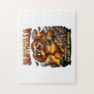 Slothzilla zu faul zum Zerstören, lustiges Kaiju-M Puzzle