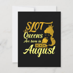 Slotmaschine Königin August Geburtstag Einladung