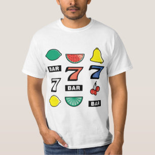 Slotmaschine spielt Früchte - spielen, um Charme z T-Shirt