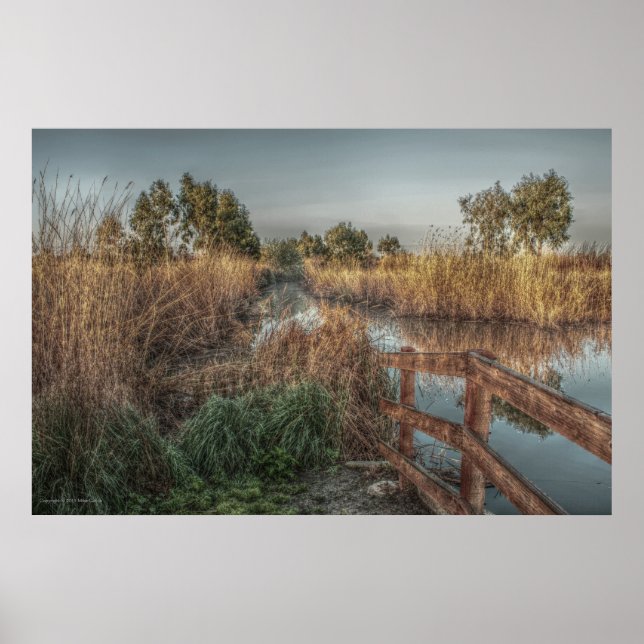 Slough am Morgen Print Poster (Vorne)