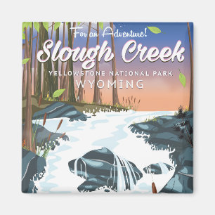 Slough Creek, Yellowstone Nationalpark Magnet