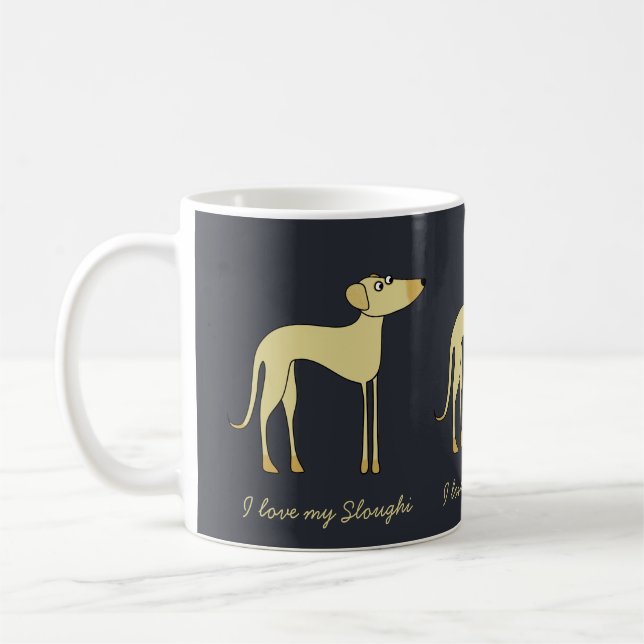 Sloughi Dog Kaffeetasse (Links)