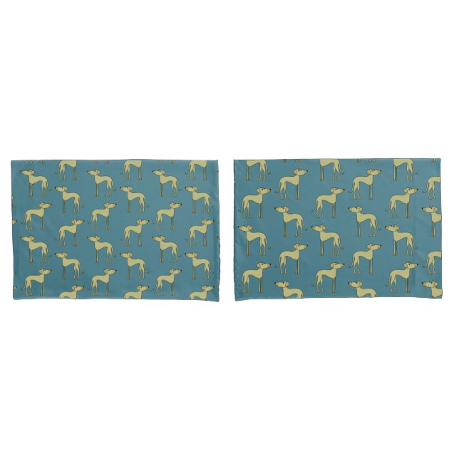 Sloughi Dog Pattern Kissenbezug (Vorderseite-Set)