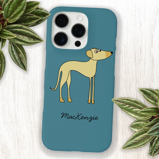 Sloughi Dog Personalisierter Name Case-Mate iPhone Hülle (Sloughi Greyhound personalized name cell phone case)
