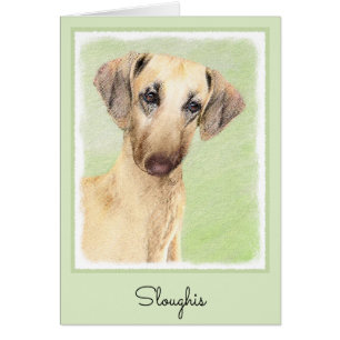 Sloughis-Malerei - Niedliche Original Hunde-Kunst